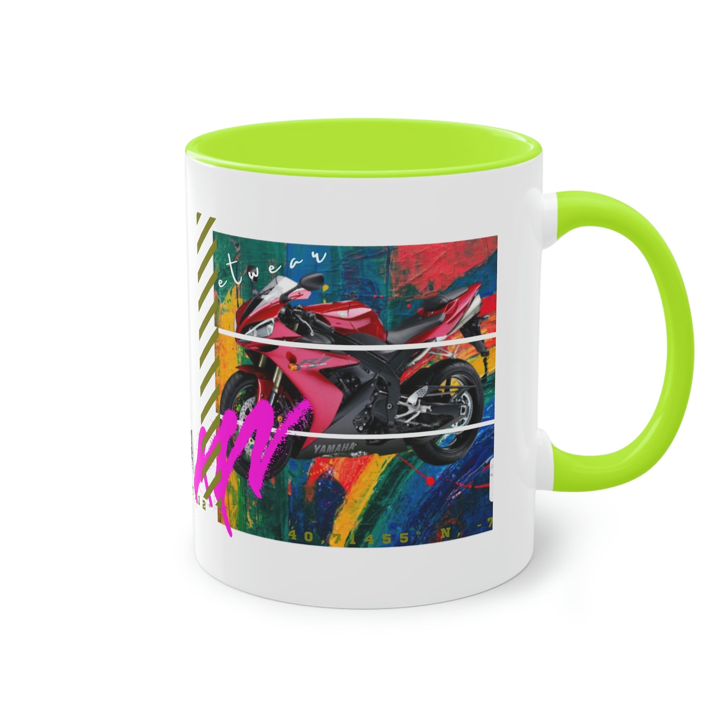 Coffee Mug ( Urban Red Sports Bike )