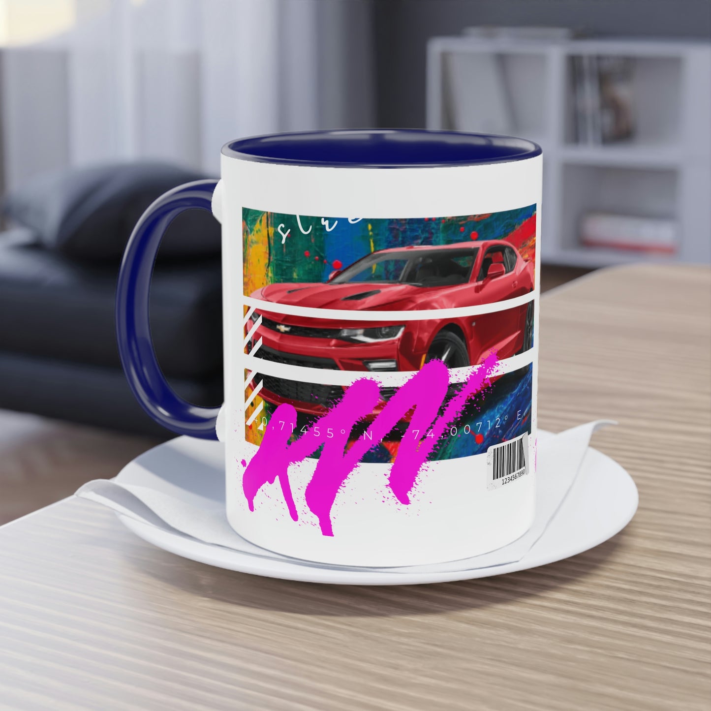 Coffee Mug ( Urban Red Corvette )
