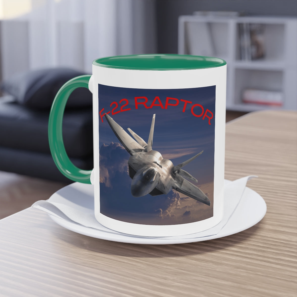 Coffee Mug ( F-22 RAPTOR 2 ) Military Style