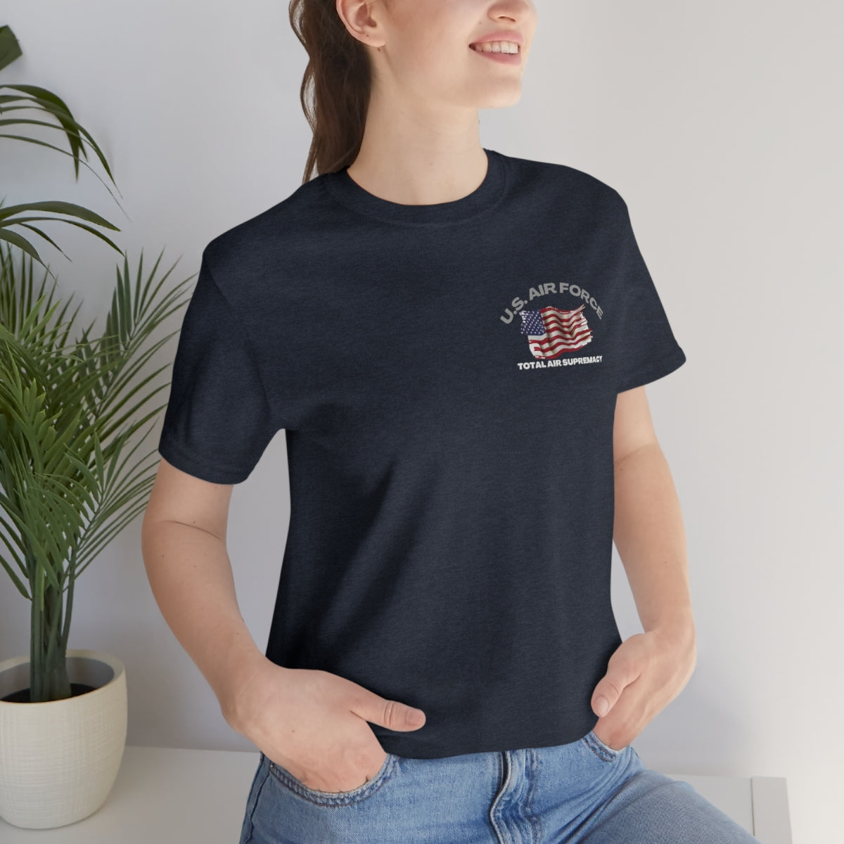 T-Shirt Classic Jersey short Sleeve ( US Air Force Raptor ) Military Style