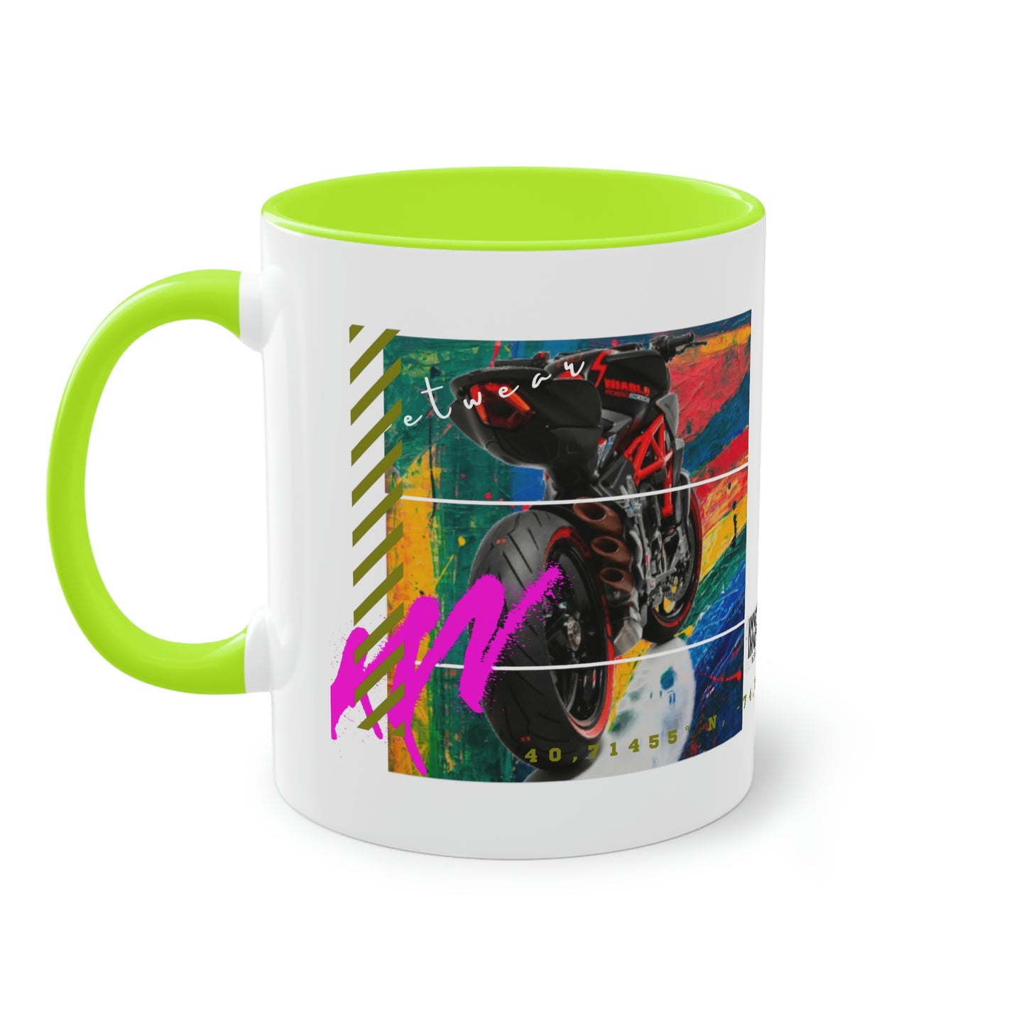 Coffee Mug ( Urban Red Sports Bike )