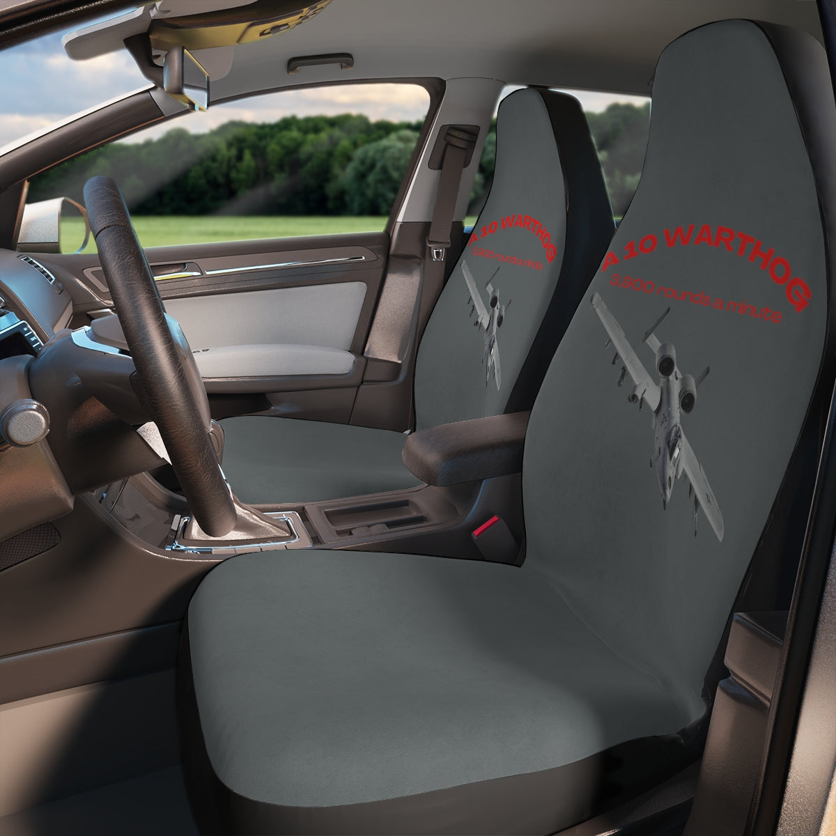 Polyester Car Seat Covers (Warthog Grey ) Military Styling