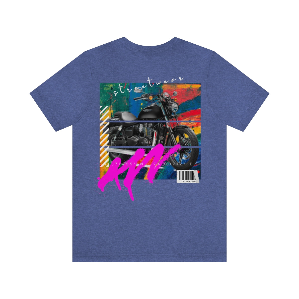 T-shirt Classic Jersey Short Sleeve (Urban Black Motorbike )