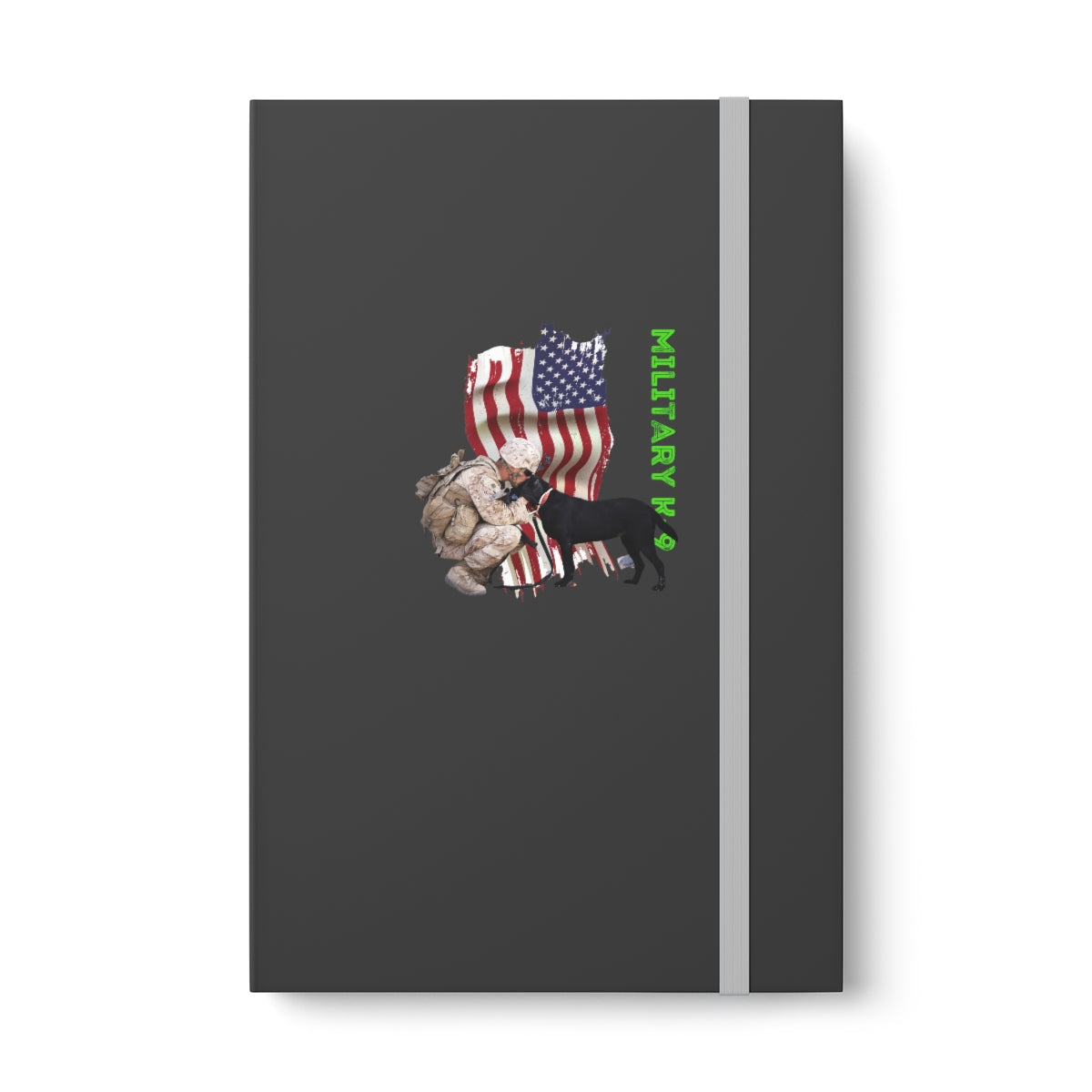 Hardcover Journal Color Contrast Notebook - Ruled ( Military K-9 Corps ) Military Styling