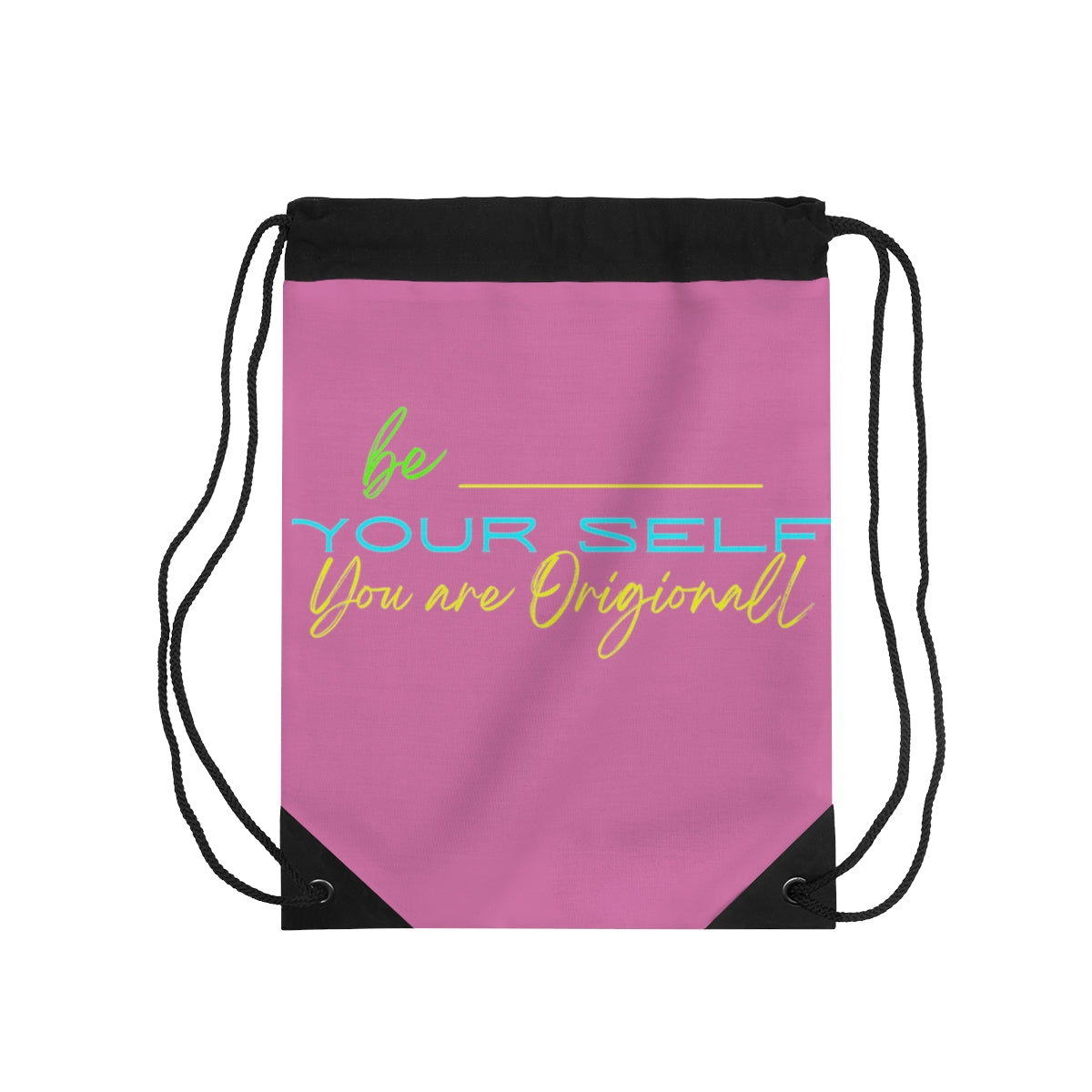 Drawstring Bag ( Be Yourself Purple )
