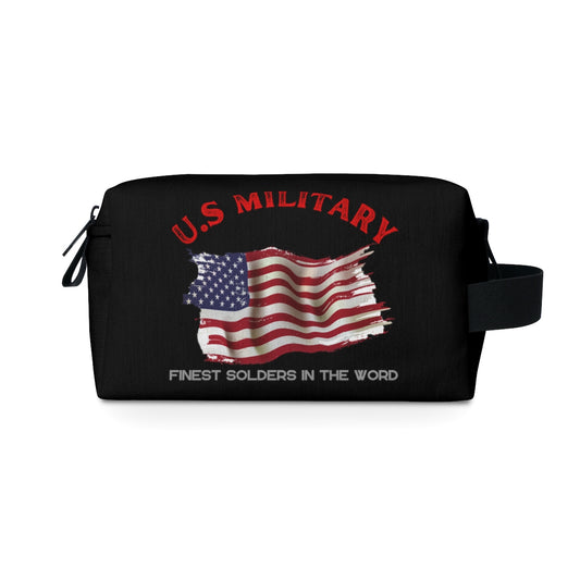 Toiletry Bag (US Military Black ) Military Styling