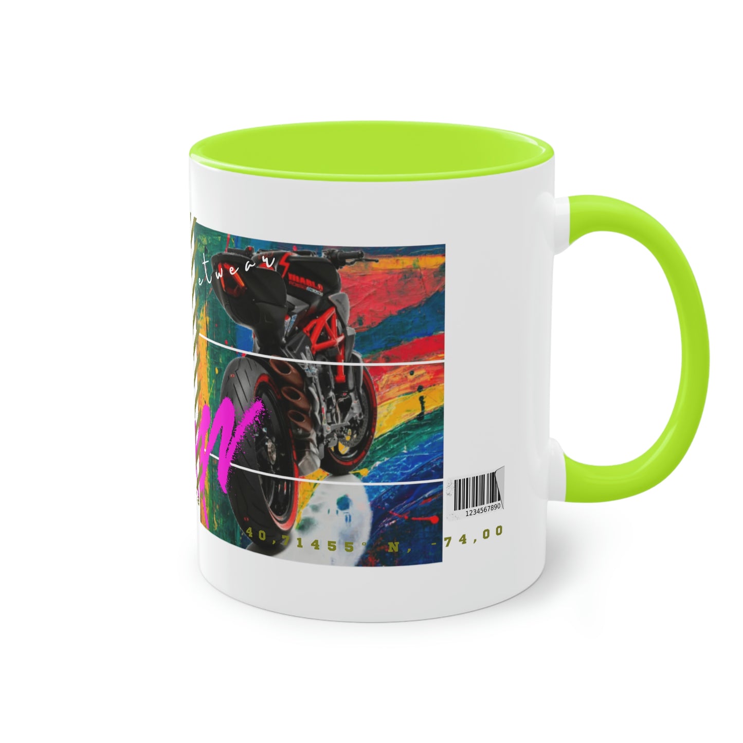 Coffee Mug ( Urban Red Sports Bike )