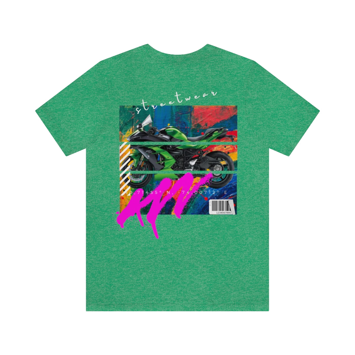 T-shirt Classic Jersey Short Sleeve (Urban Green Motorbike )