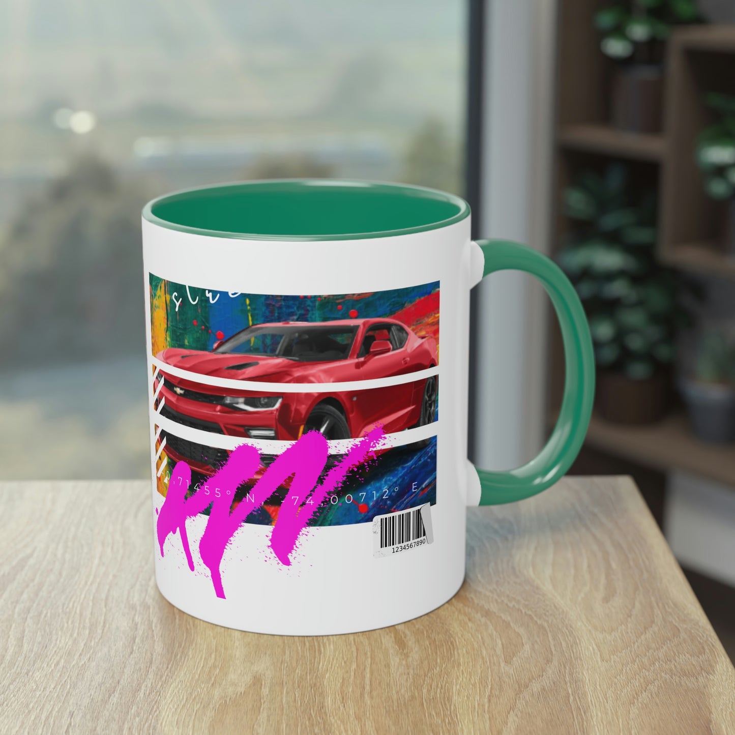 Coffee Mug ( Urban Red Corvette )