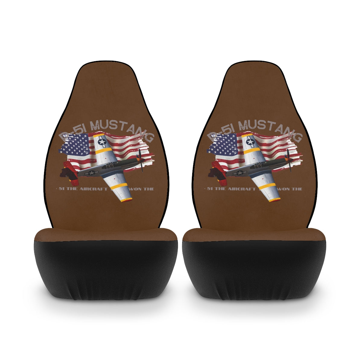 Polyester Car Seat Covers (MUSTANG Brown) Military Styling