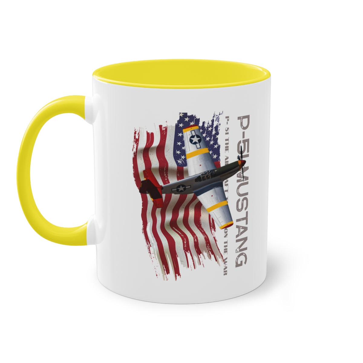 Coffee Mug ( P-51 Mustang ) Military Style