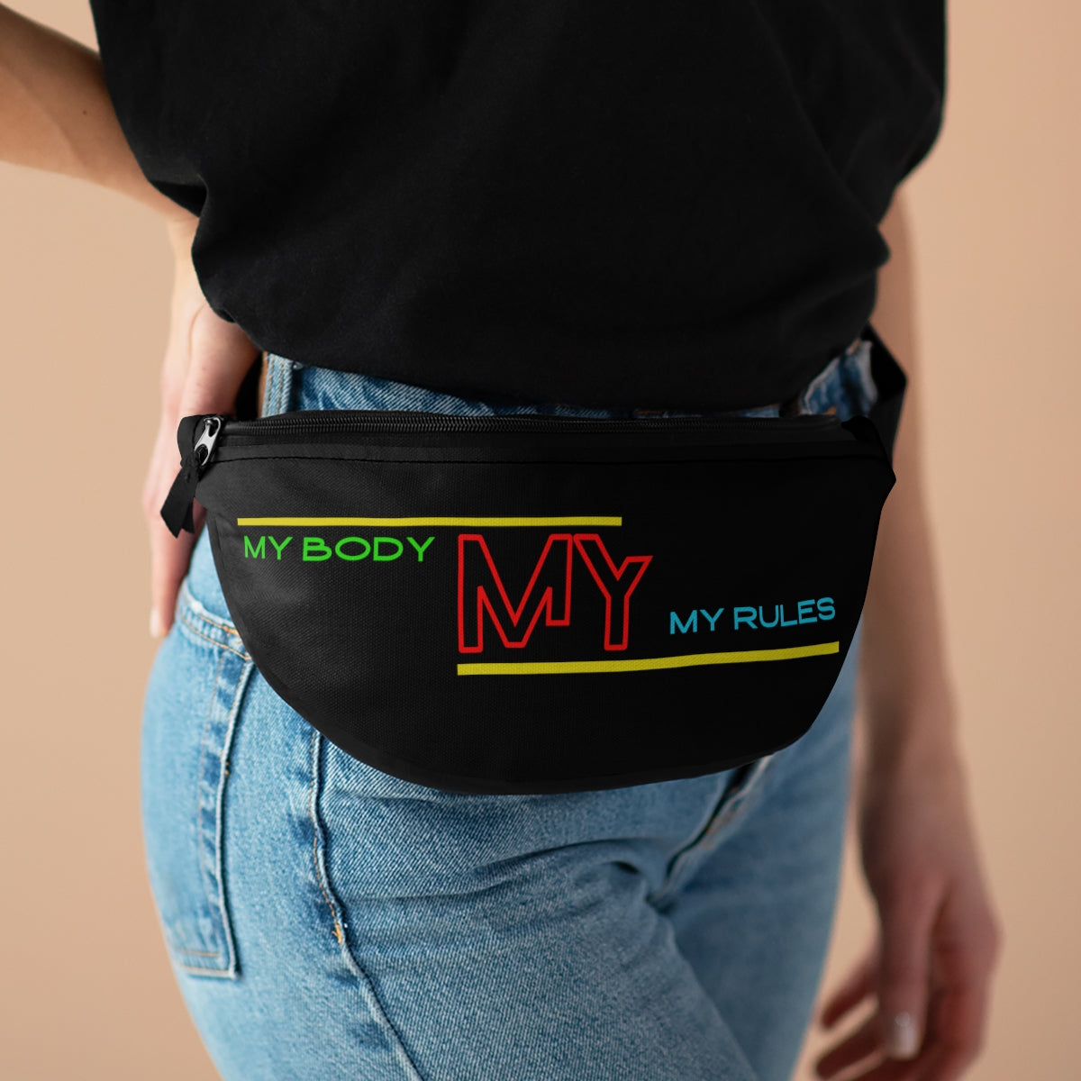 Fanny Pack ( My Body My Rules Black)