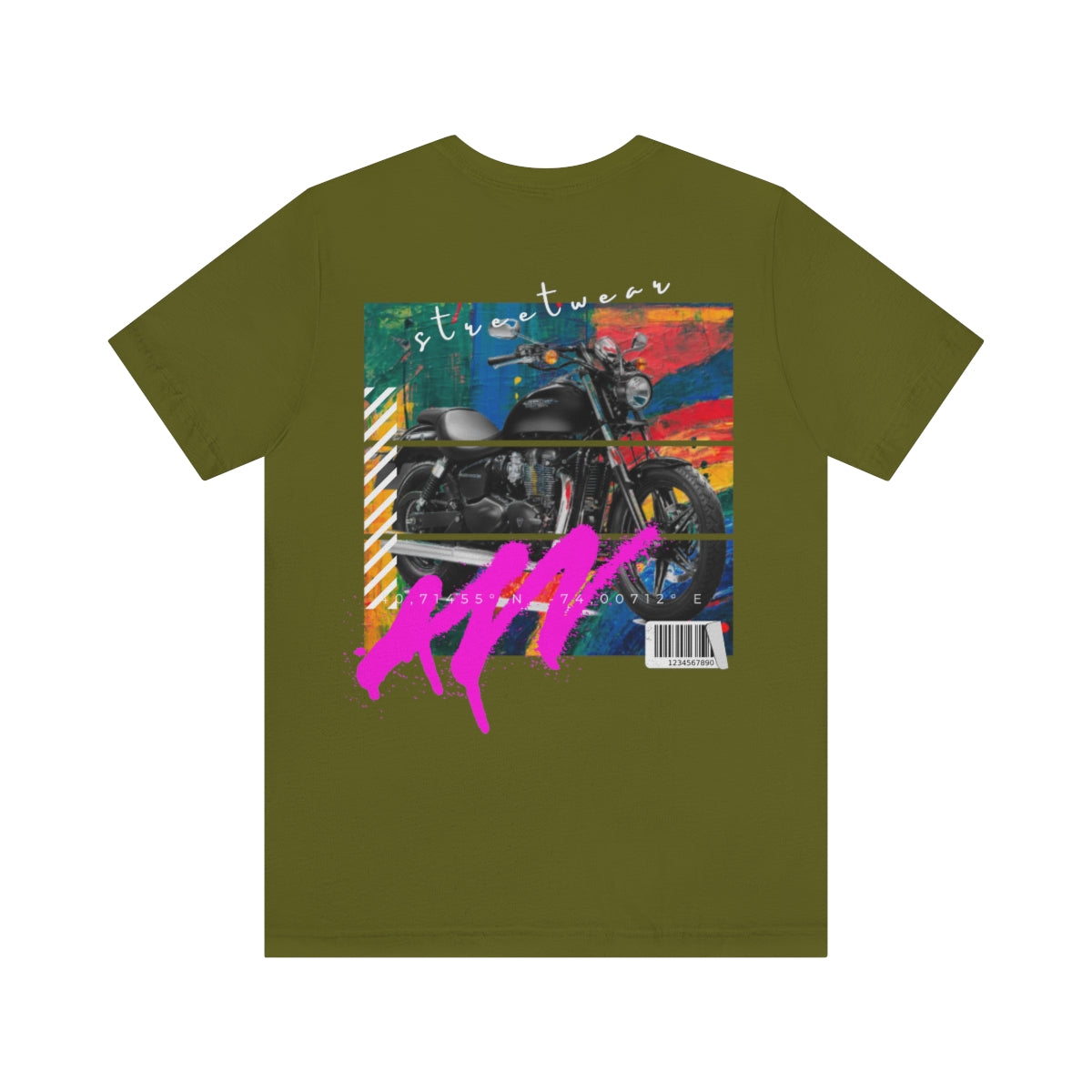 T-shirt Classic Jersey Short Sleeve (Urban Black Motorbike )
