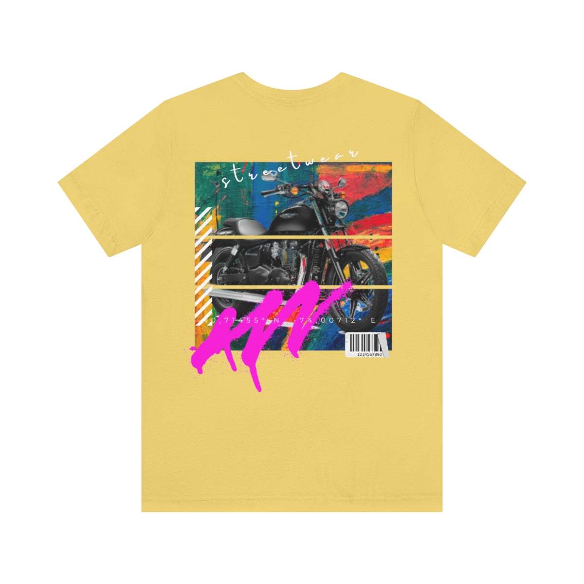 T-shirt Classic Jersey Short Sleeve (Urban Black Motorbike )