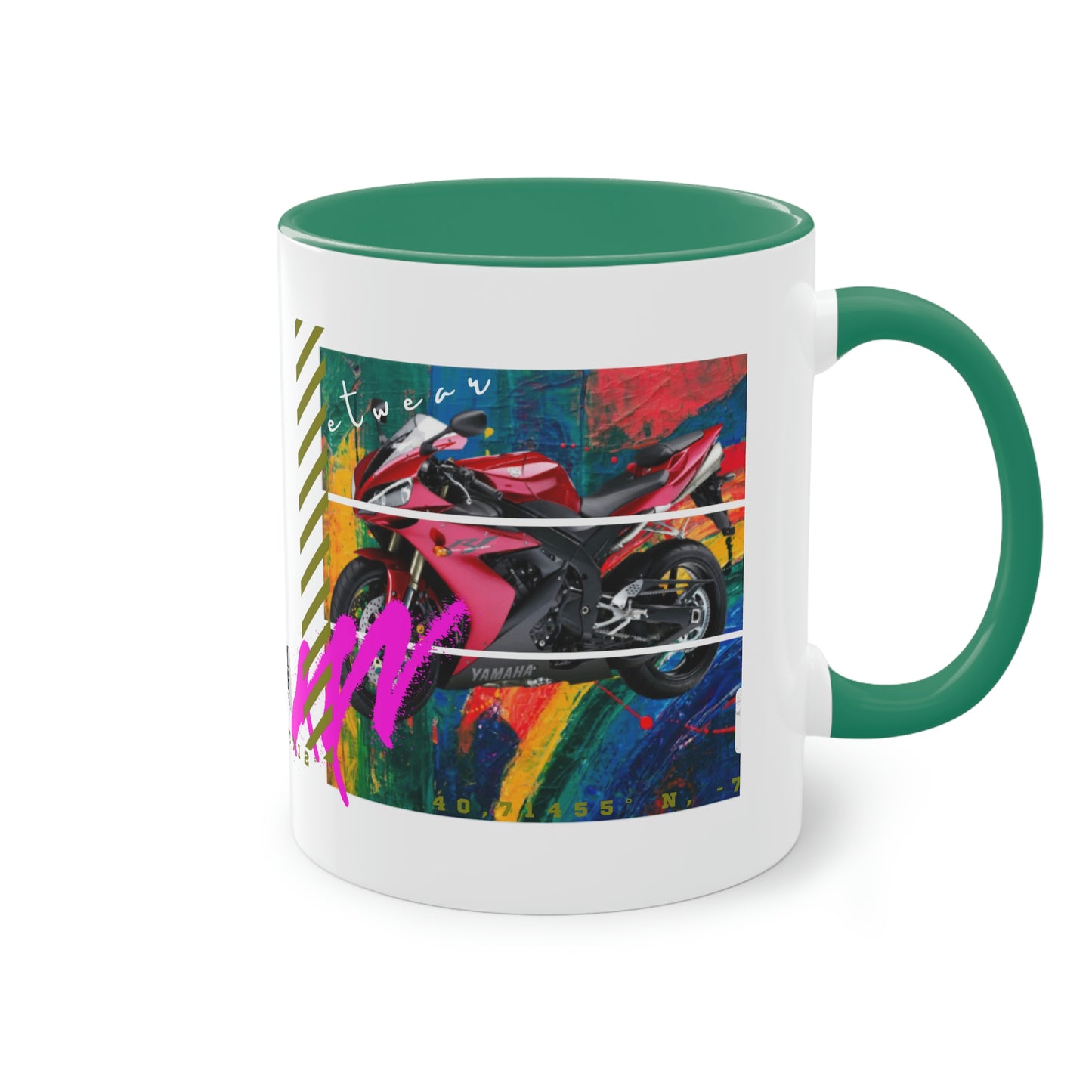 Coffee Mug ( Urban Red Sports Bike )