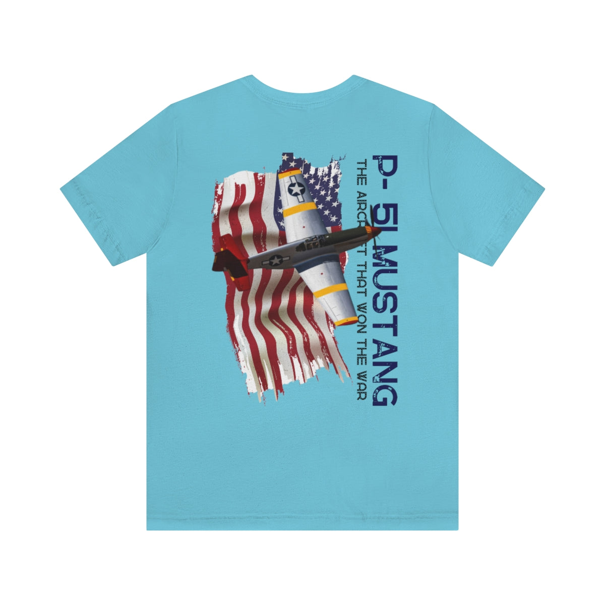 T-shirt Classic Jersey short sleeve ( P-51 Mustang Aircraft ) Military Style