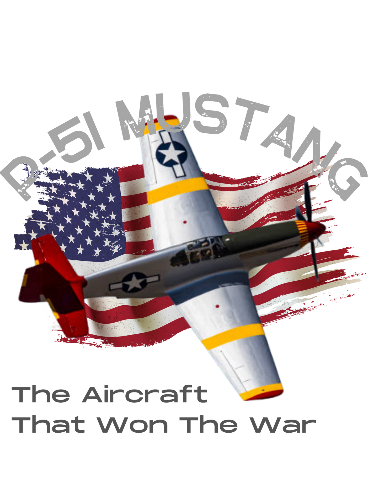 Hoodie ( P-51 Mustang ) Military Style