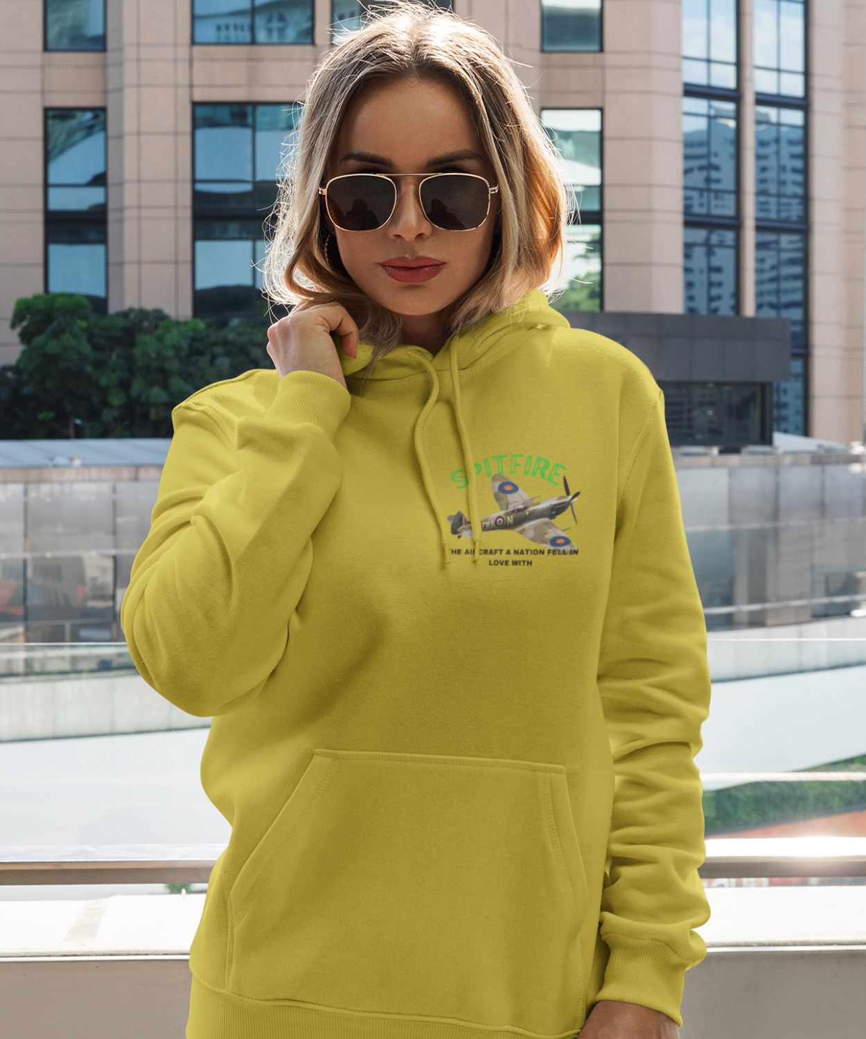 Hoodie ( P-51 Mustang ) Military Style