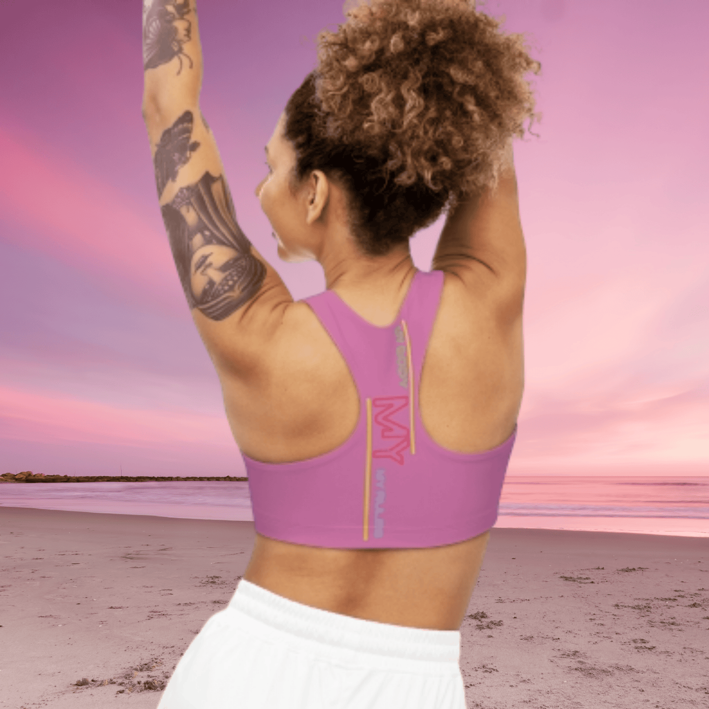 Sports Bra ( Be Yourself ) Pink