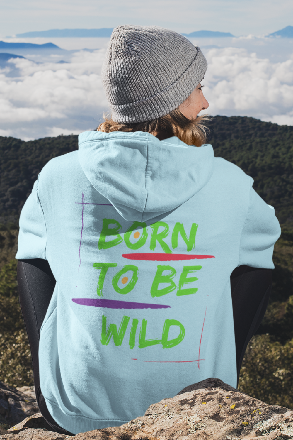 Hoodie ( Born to be wild ) Activewear