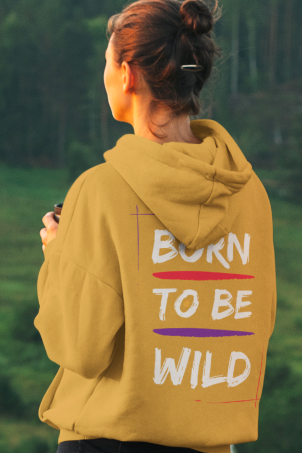 Hoodie ( Born to be wild ) Activewear