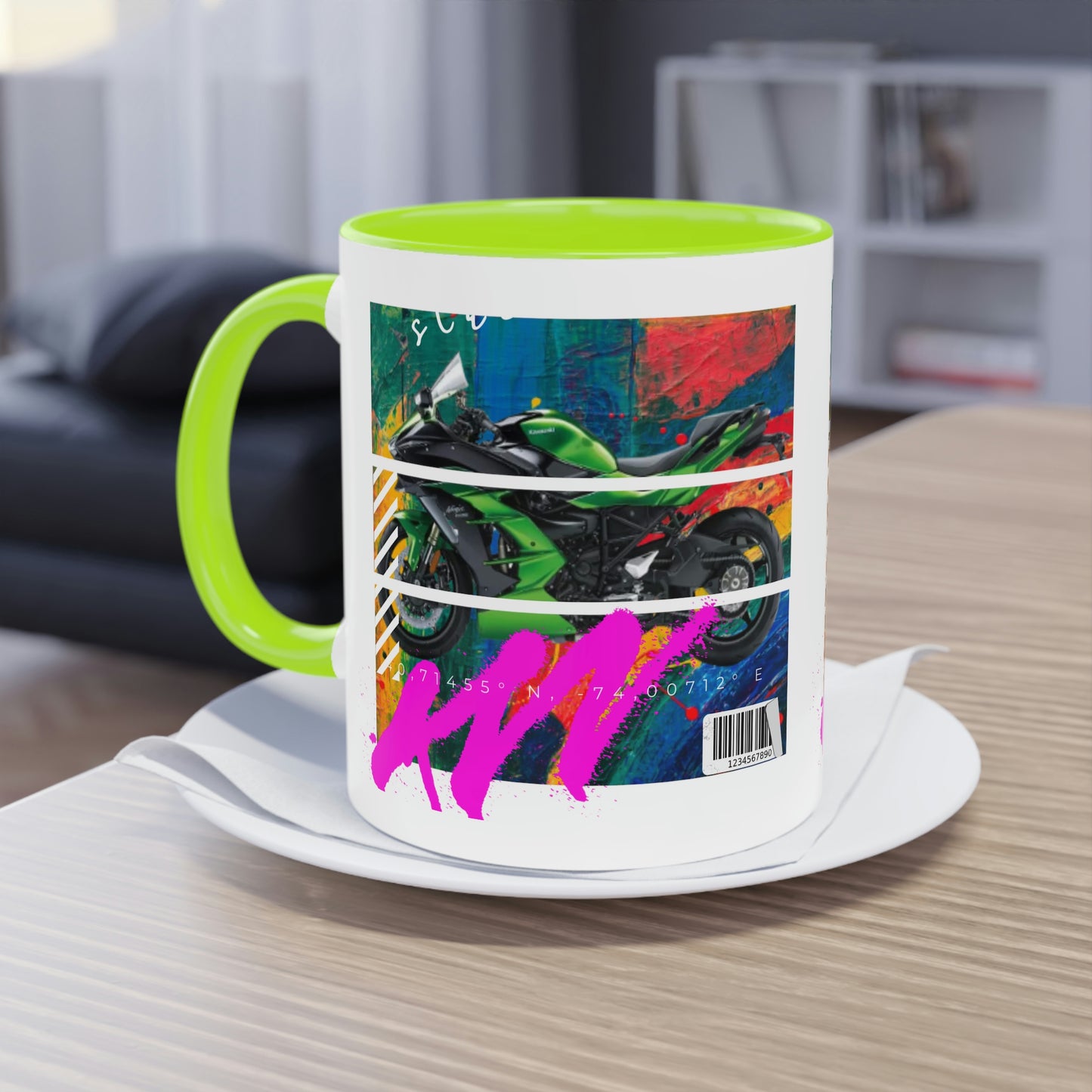 Coffee Mug  ( Urban Green Sports Bike )