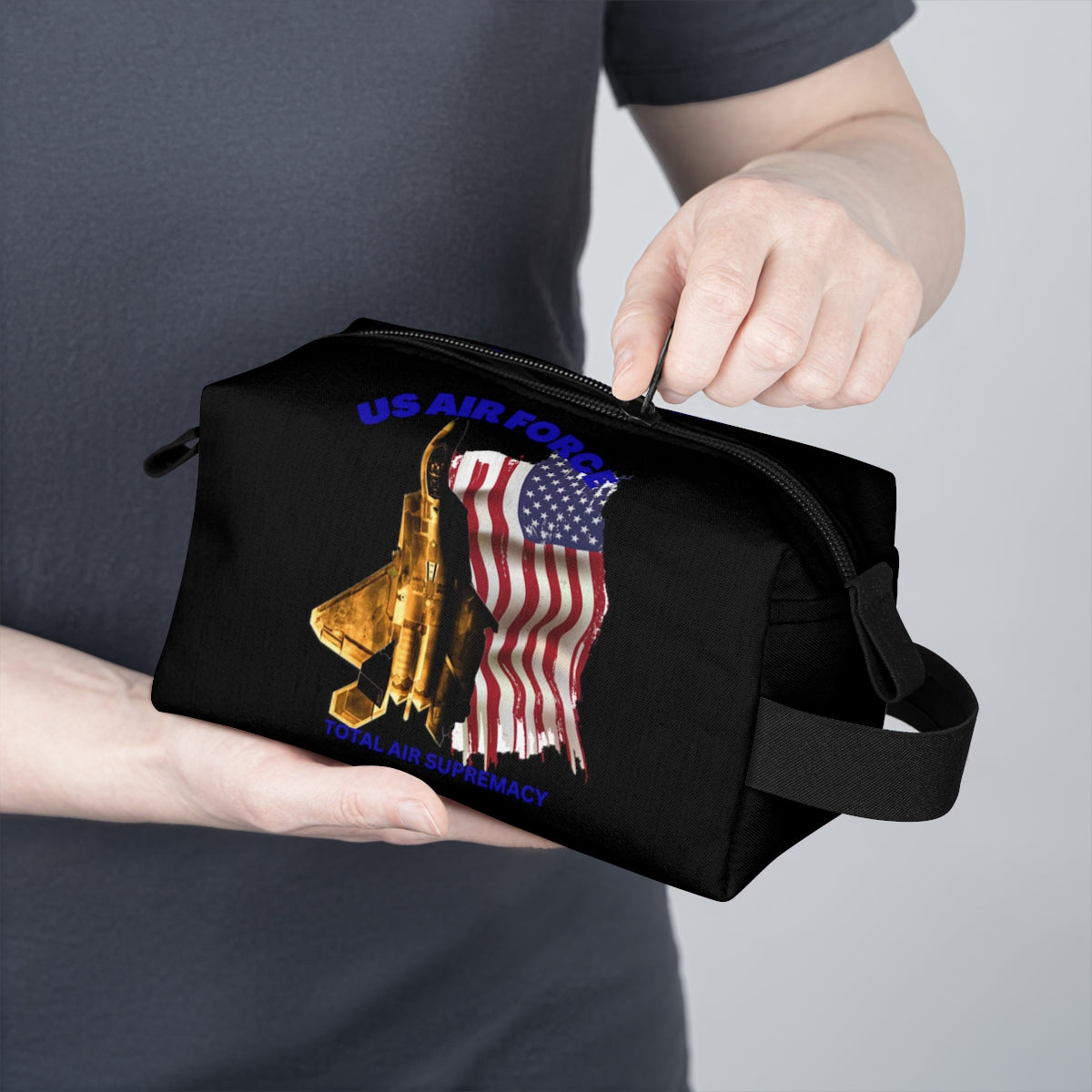 Toiletry Bag (Air Force Raptor Black  ) Military Styling