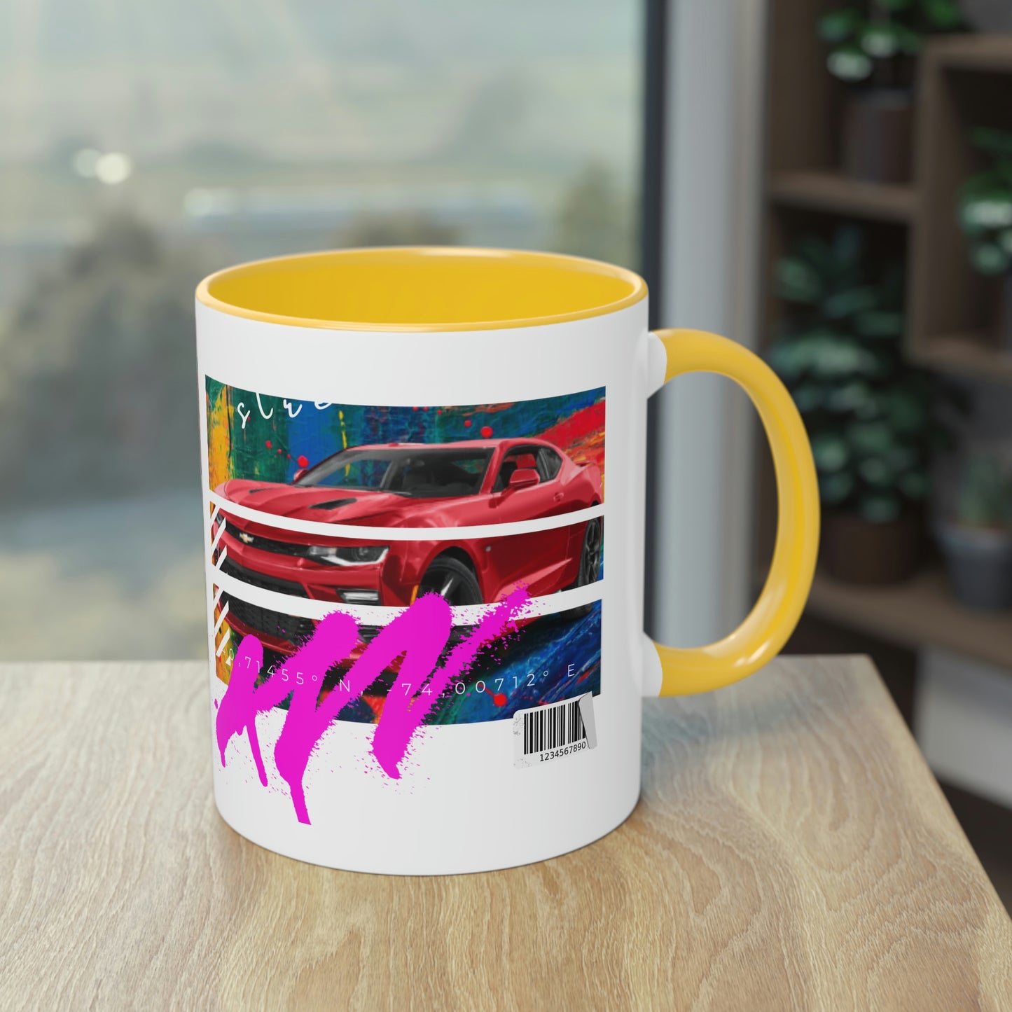 Coffee Mug ( Urban Red Corvette )