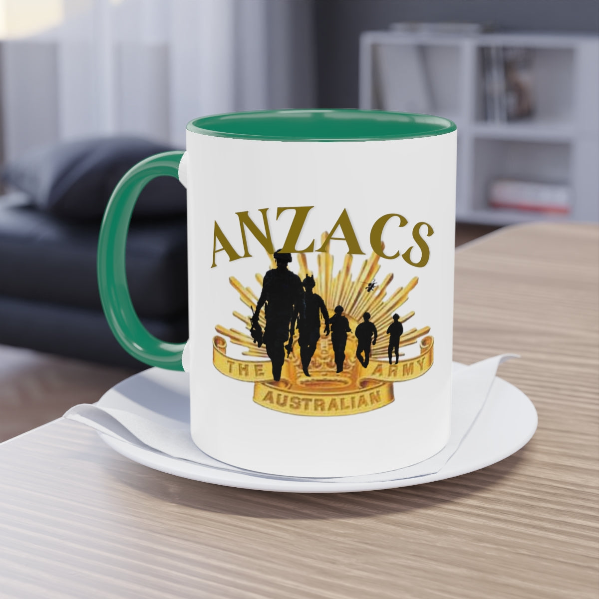 Coffee Mug ( ANZACS ) Military Style