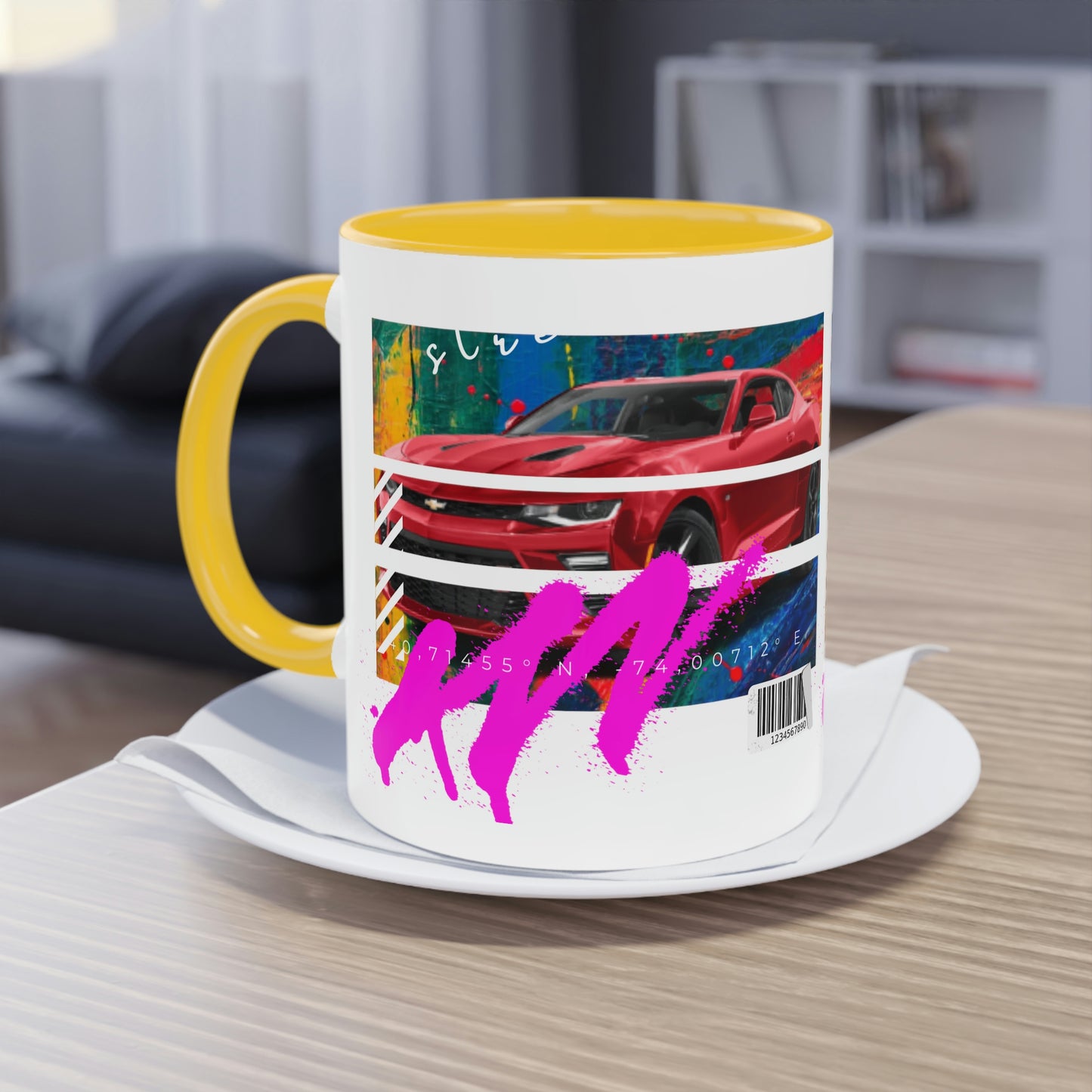 Coffee Mug ( Urban Red Corvette )