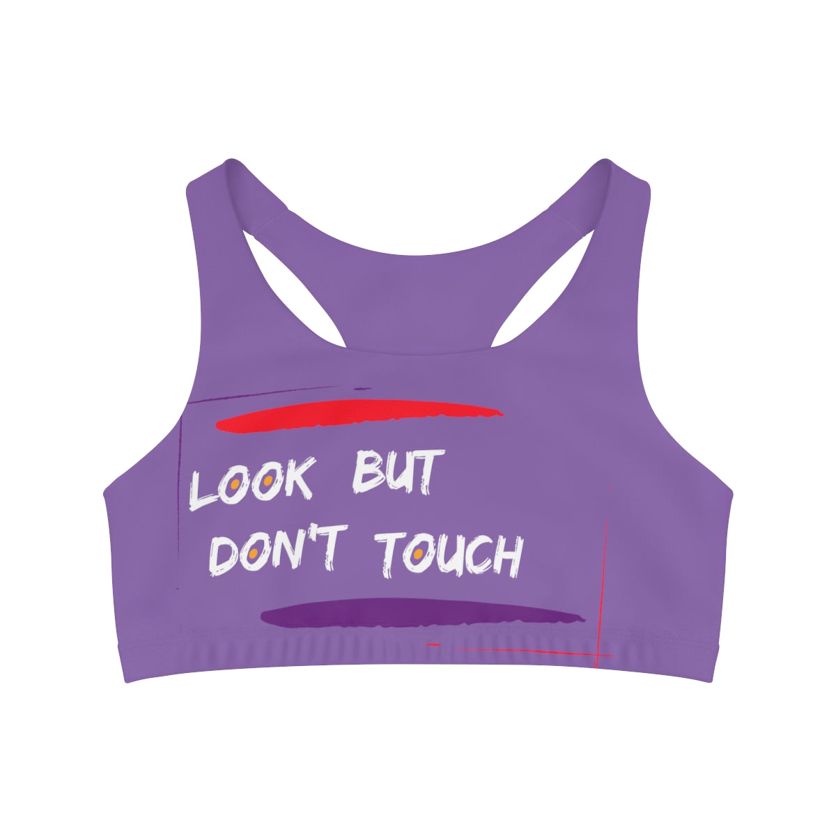 Sports Bra ( Look but don't touch ) Purple