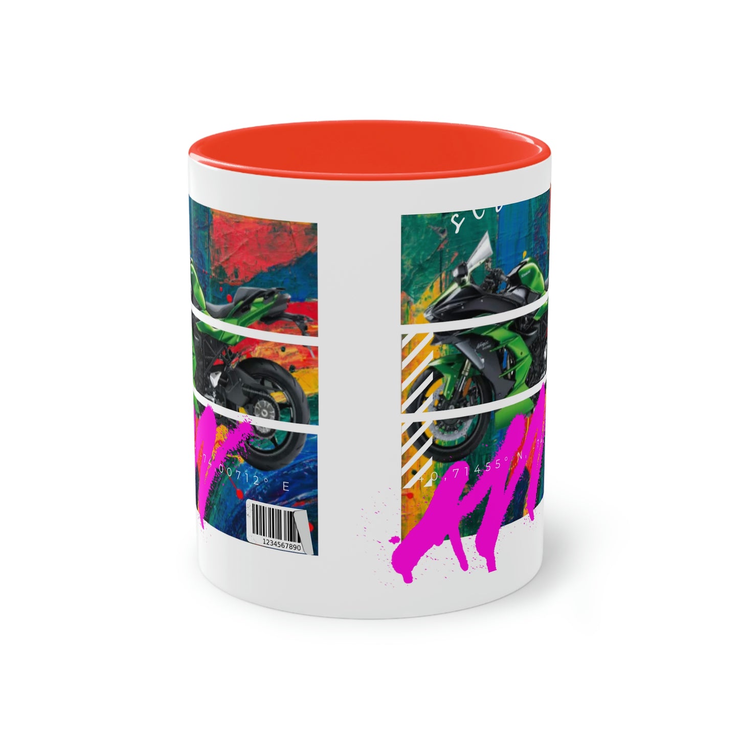 Coffee Mug  ( Urban Green Sports Bike )