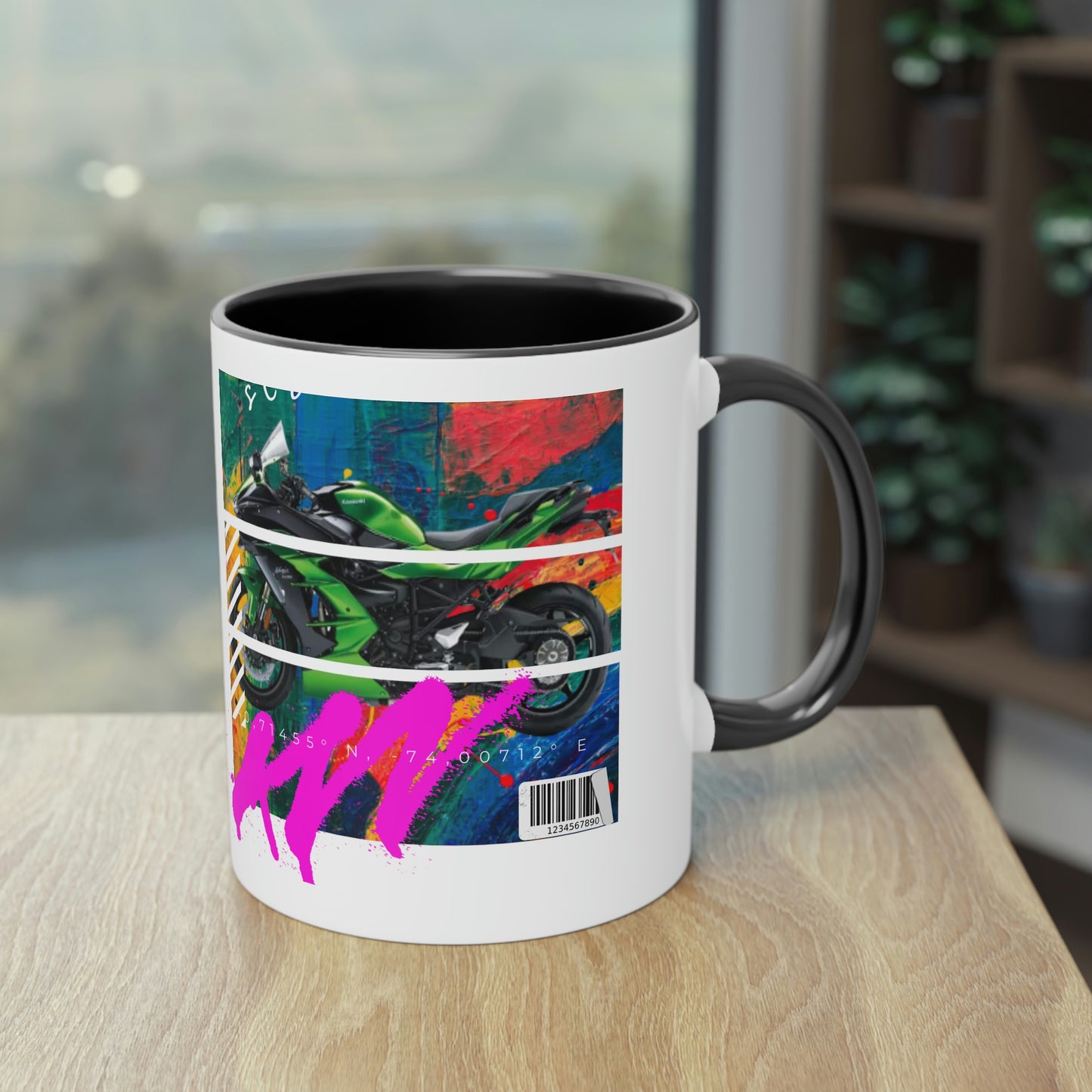 Coffee Mug  ( Urban Green Sports Bike )