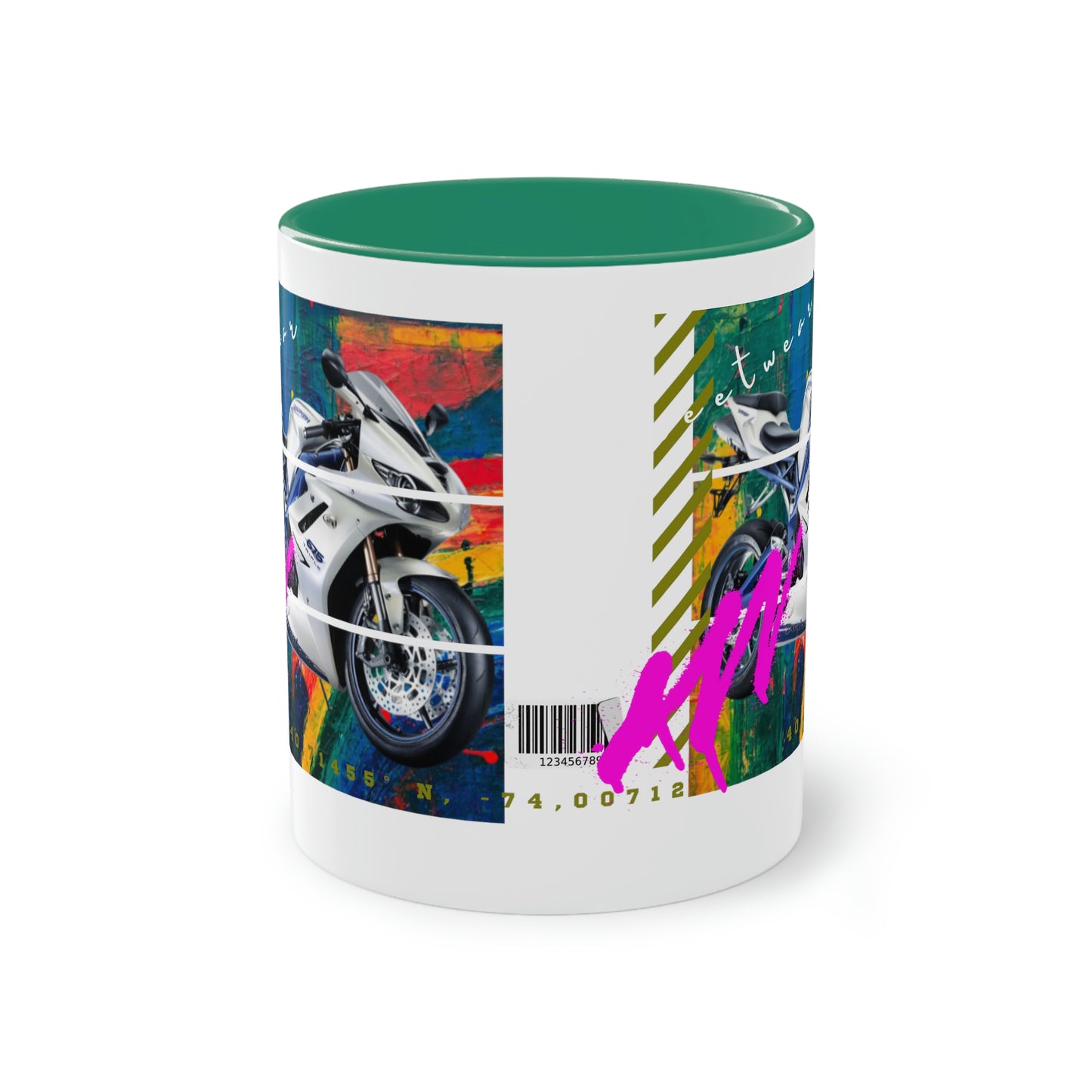 Coffee Mug ( Urban White Sports Bike )
