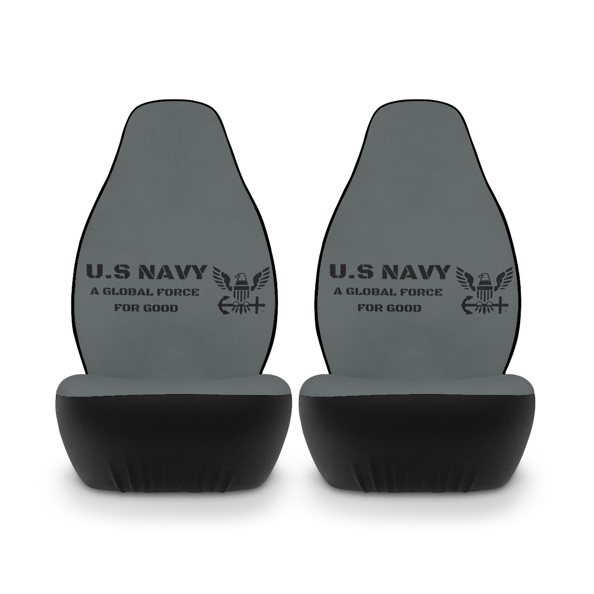 Polyester Car Seat Covers ( US NAVY Grey ) Military Styling
