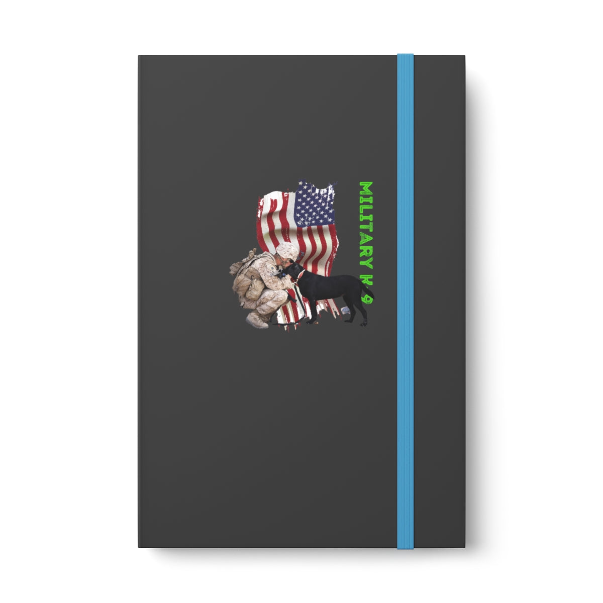 Hardcover Journal Color Contrast Notebook - Ruled ( Military K-9 Corps ) Military Styling