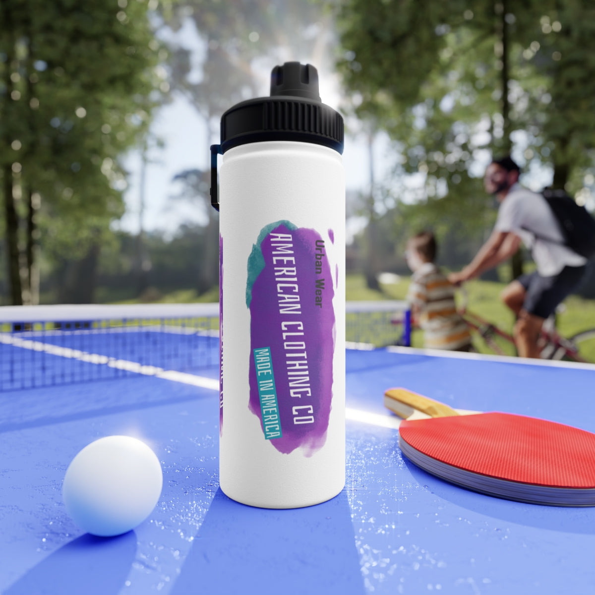 Stainless Steel Water Bottle, Sports Lid ( American Clothing Company )