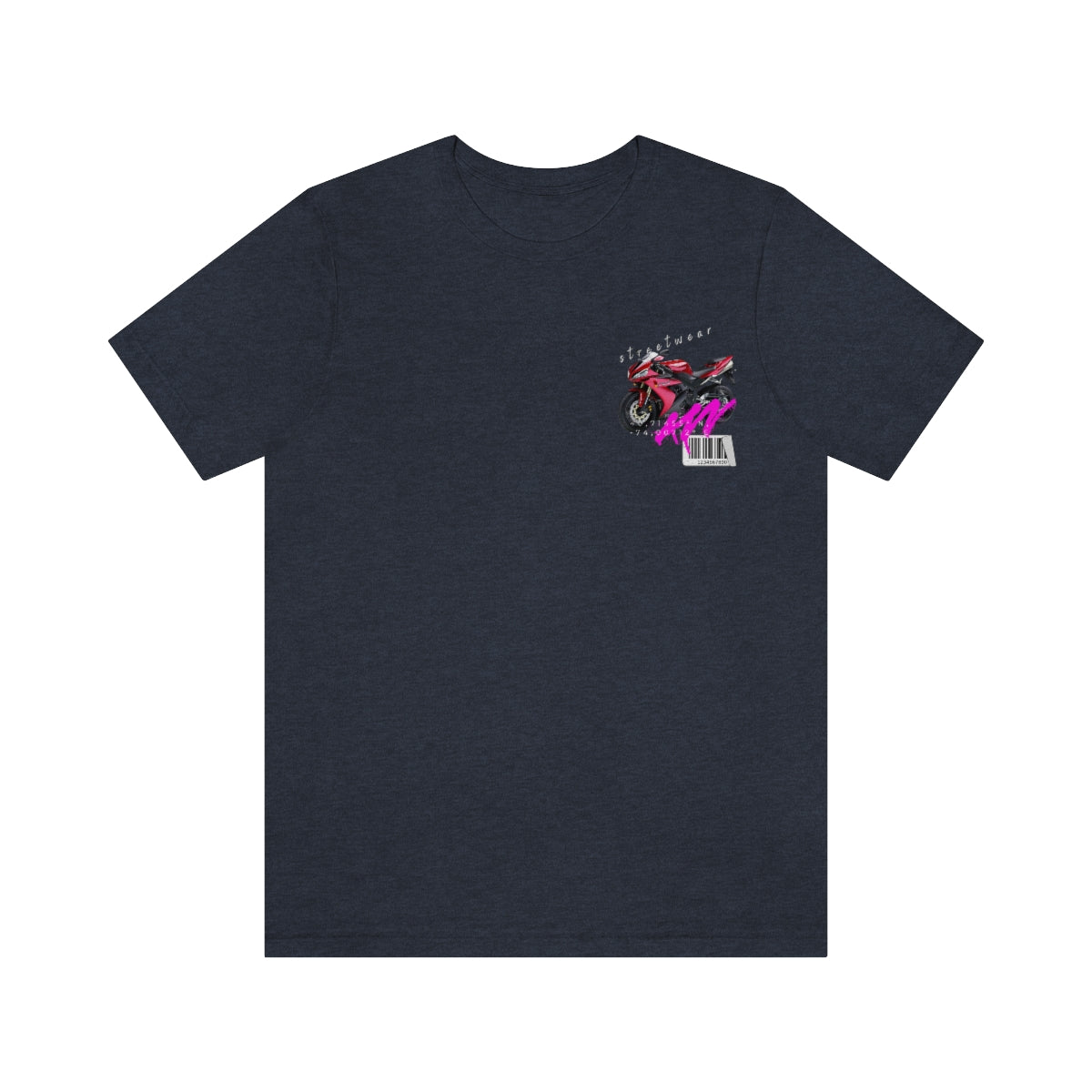 T-shirt Classic Jersey Short Sleeve (Red Motorbike )