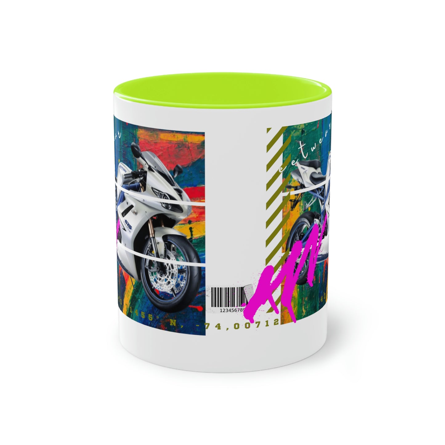 Coffee Mug ( Urban White Sports Bike )