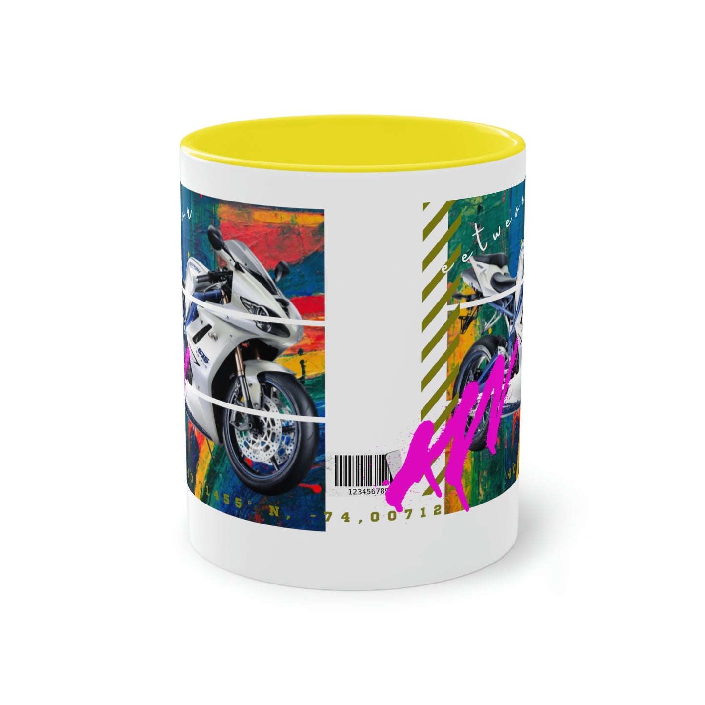 Coffee Mug ( Urban White Sports Bike )