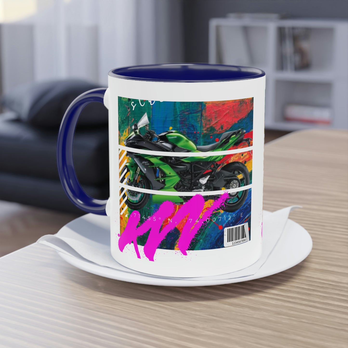 Coffee Mug  ( Urban Green Sports Bike )