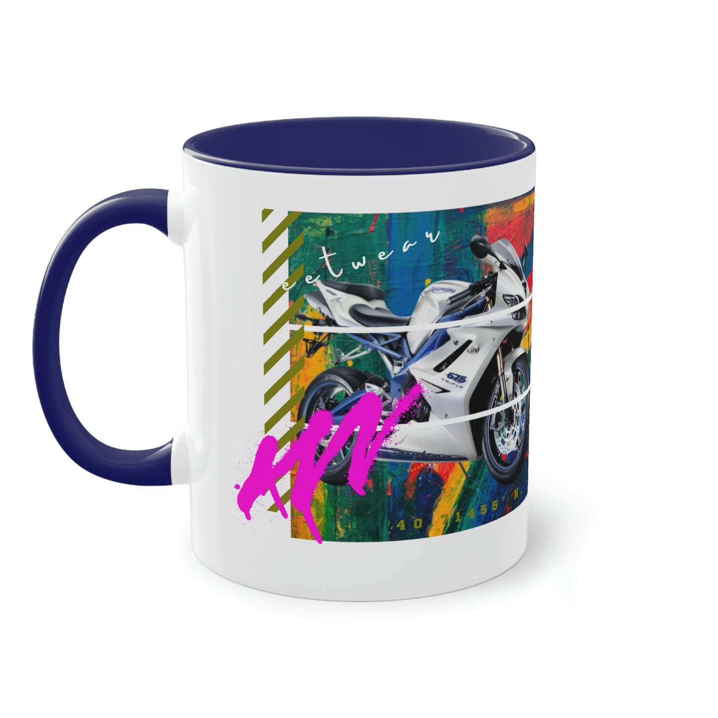 Coffee Mug ( Urban White Sports Bike )