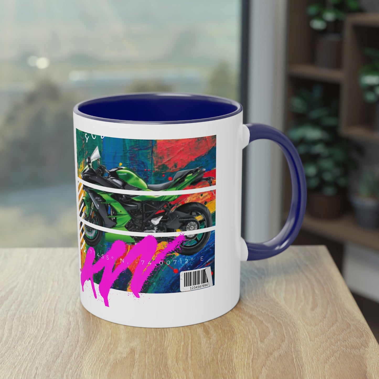Coffee Mug  ( Urban Green Sports Bike )