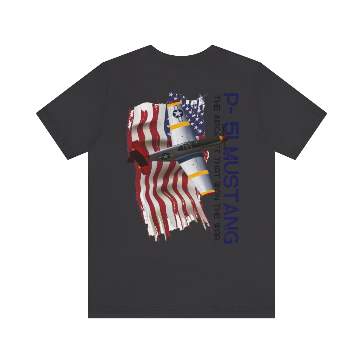 T-shirt Classic Jersey short sleeve ( P-51 Mustang Aircraft ) Military Style