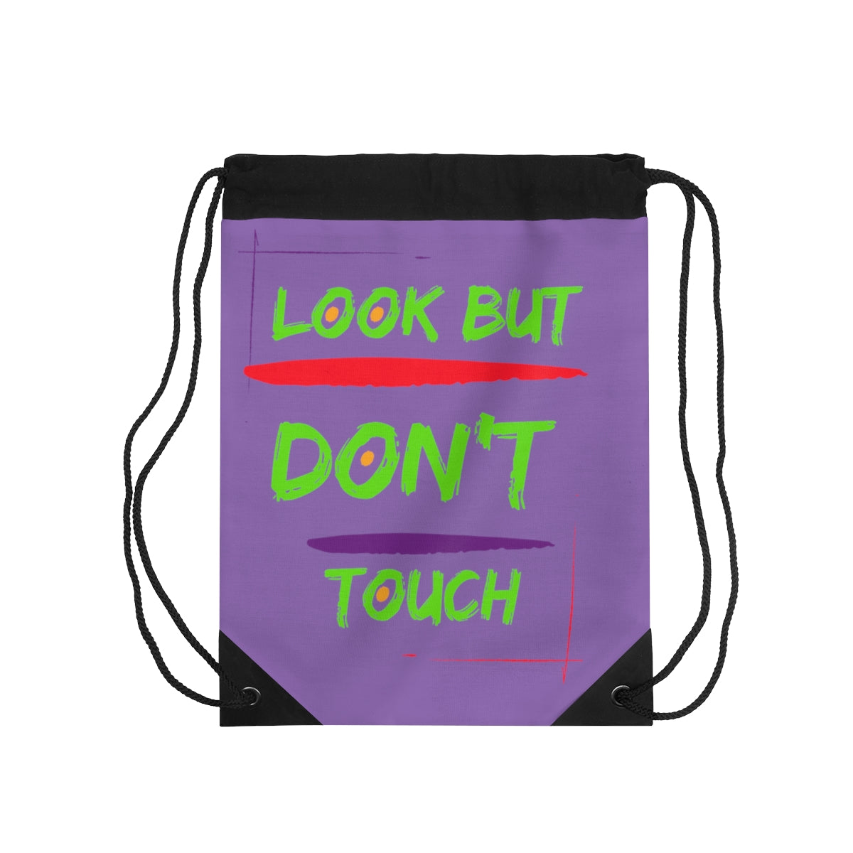 Drawstring Bag ( Look But Don't Touch Purple)