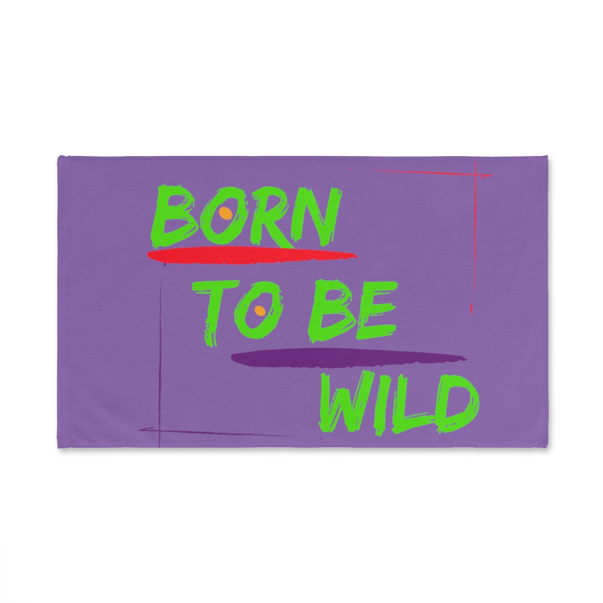 Sports Towel ( Born To Be Wild ) Purple