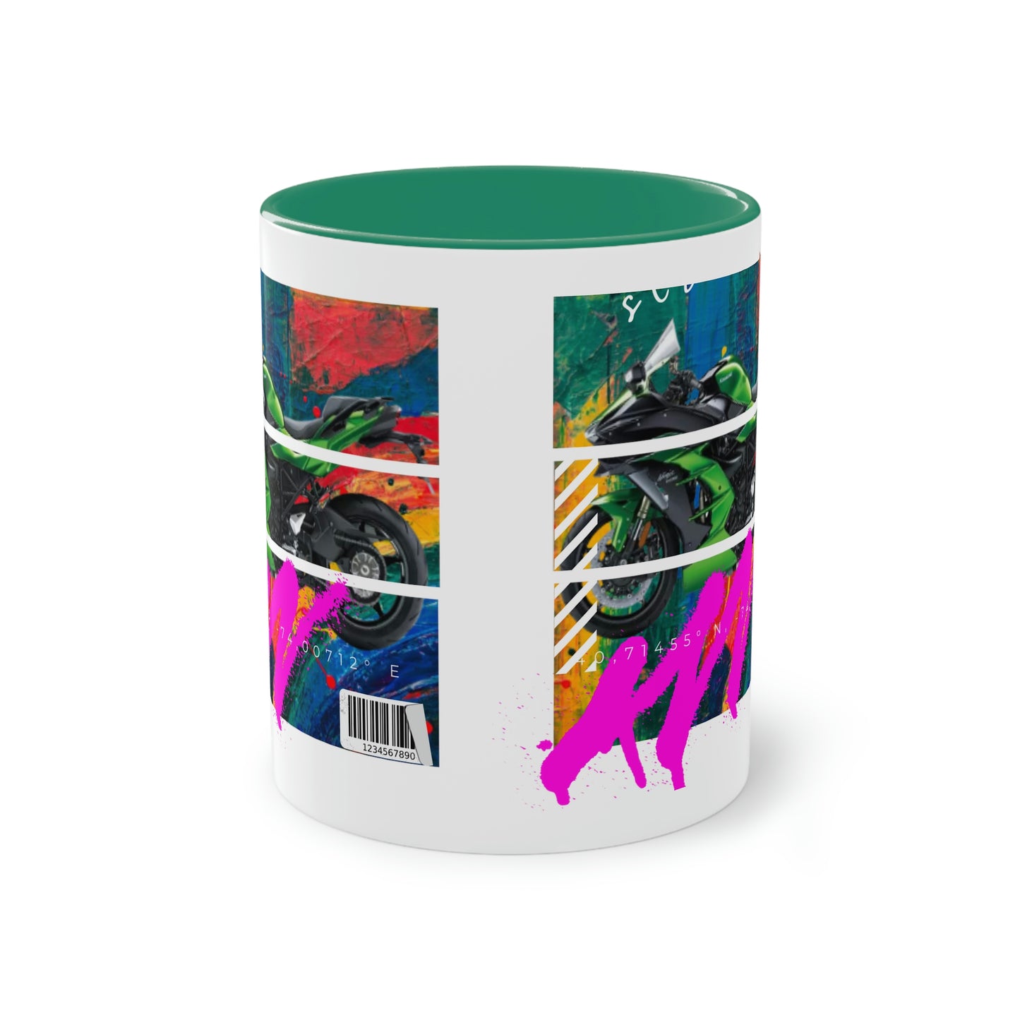 Coffee Mug  ( Urban Green Sports Bike )