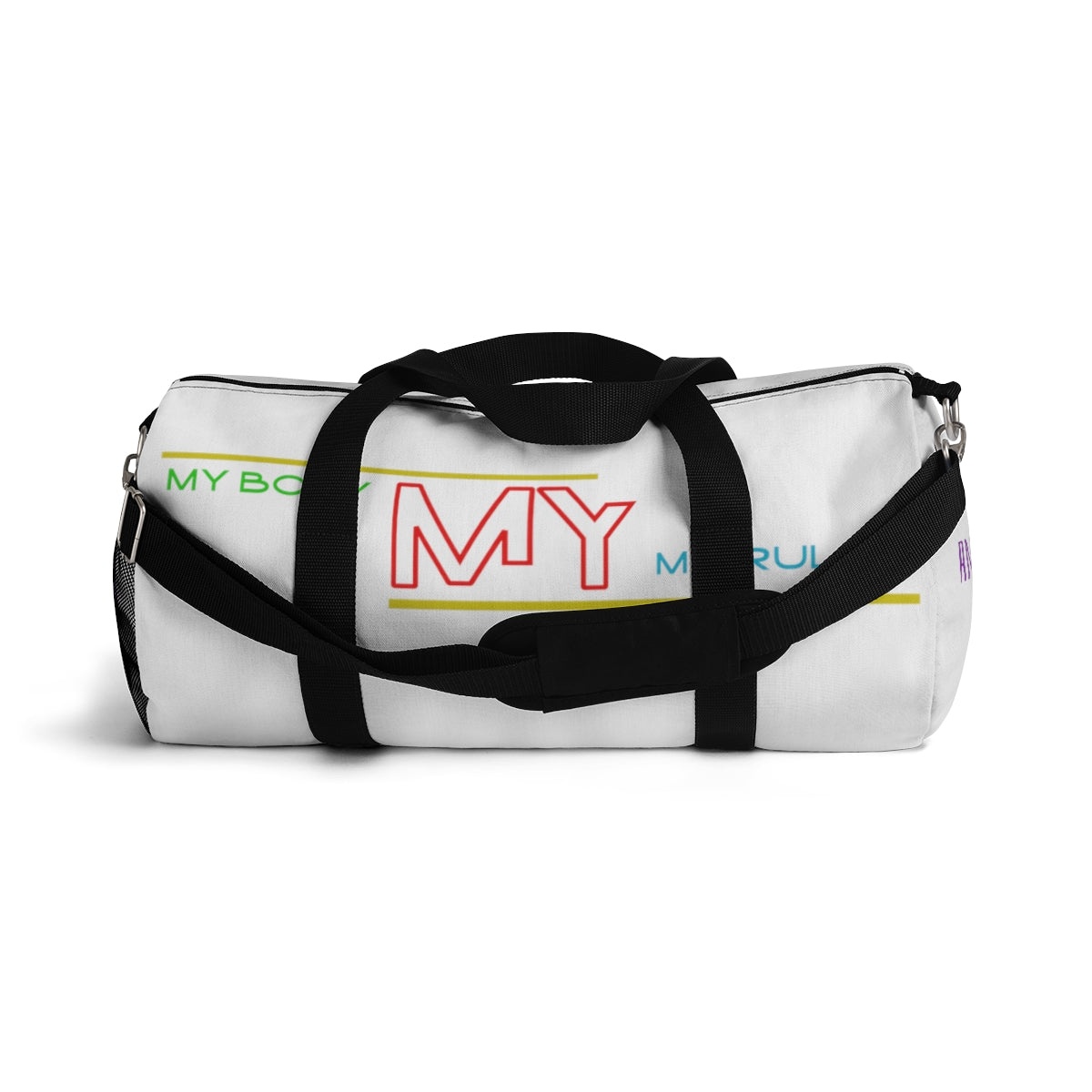 Sports Bag (My Body My Rules ) White