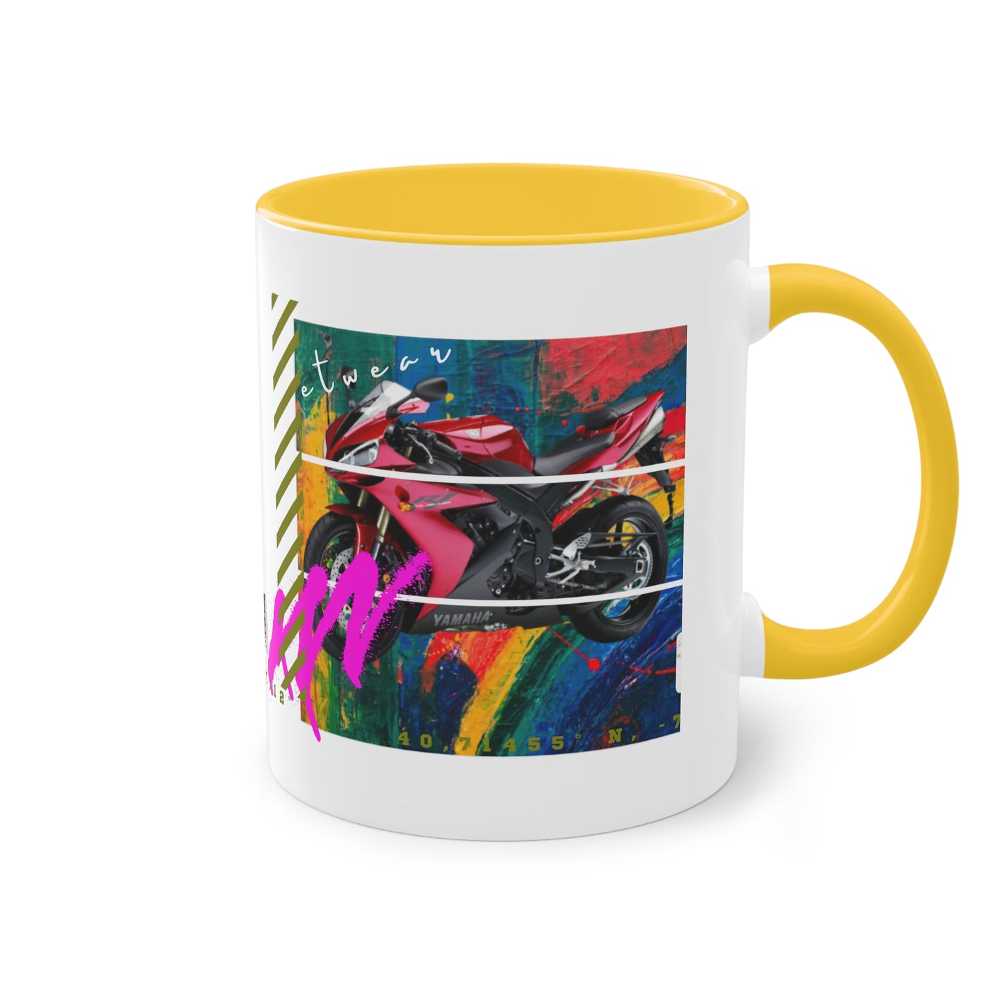 Coffee Mug ( Urban Red Sports Bike )