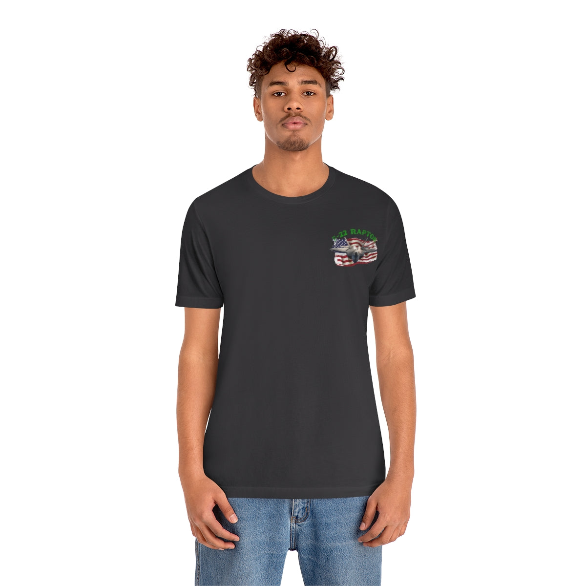 T-shirt Classic Jersey short sleeve ( RAPTOR F-22 stealth fighter ) Military Style